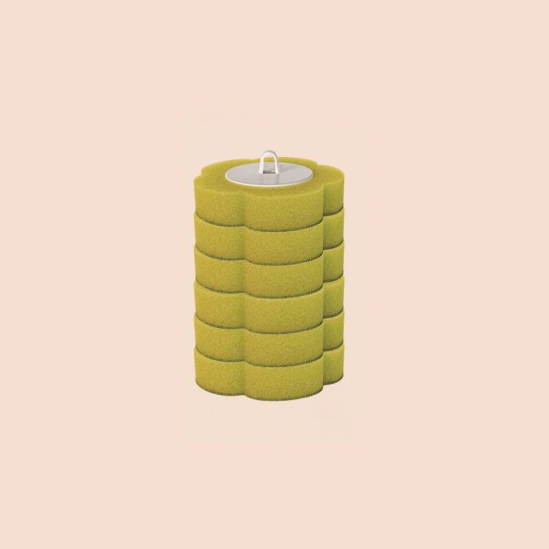 Kit de Brosse de Toilette Jetable Aroma avec Support - Ensemble de Brosses Jetables pour Nettoyer les Zones Difficiles, avec 16 Têtes de Rechange (Arôme de Mer/Lavande)