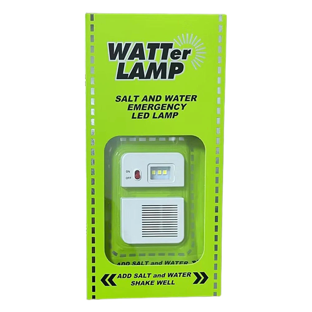 Lampe de Camping à Eau Salée - Eclairage d'Urgence LED sans Batterie - Coupure d'électricité  - Lanterne de Camping 200 heures d'Autonomie - 2 Modes d'Éclairage - Lampe de Camping LED Extérieure