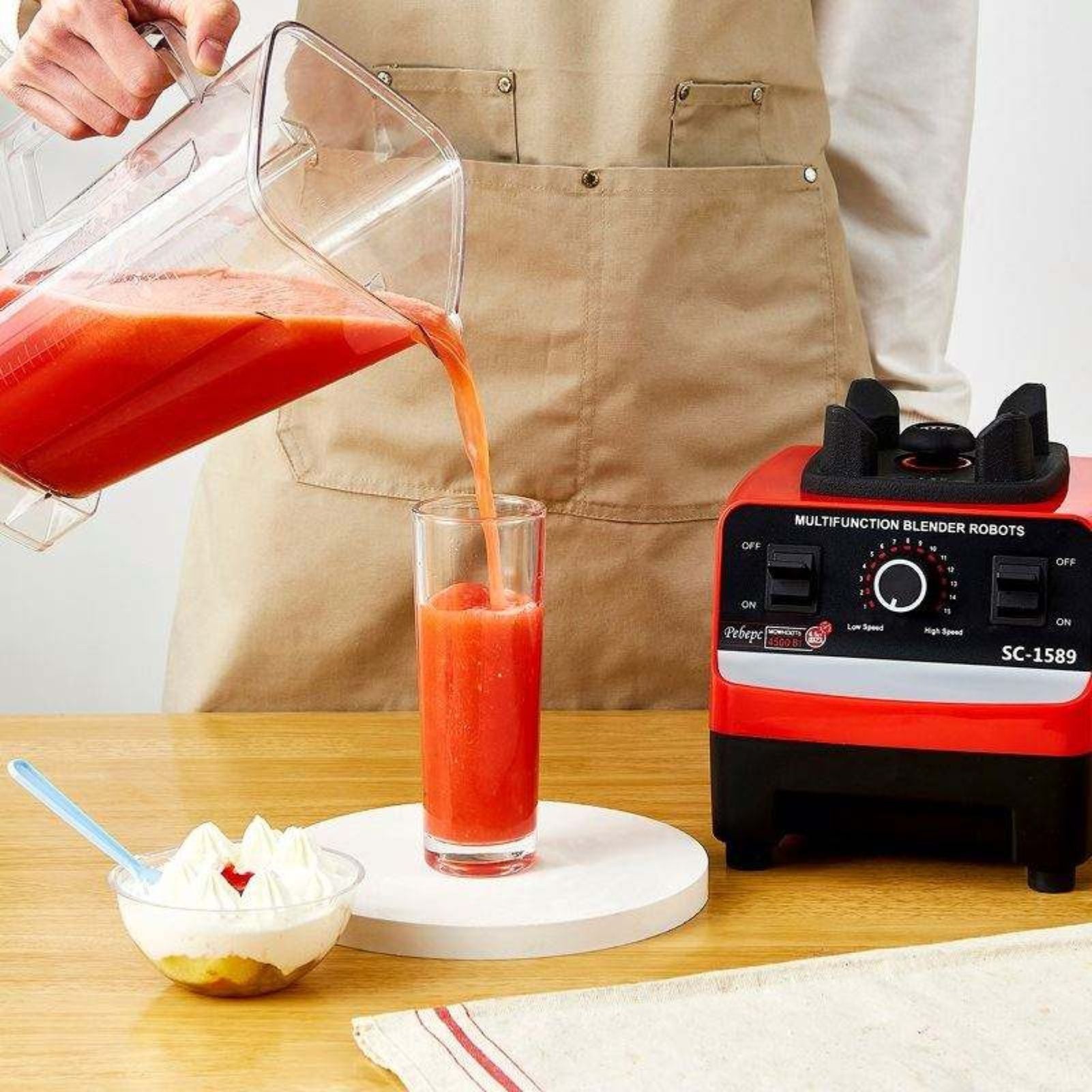 Mixeur City Heart (2 en 1 ) SC-1589 + 1 Découpe-légume OFFERT !