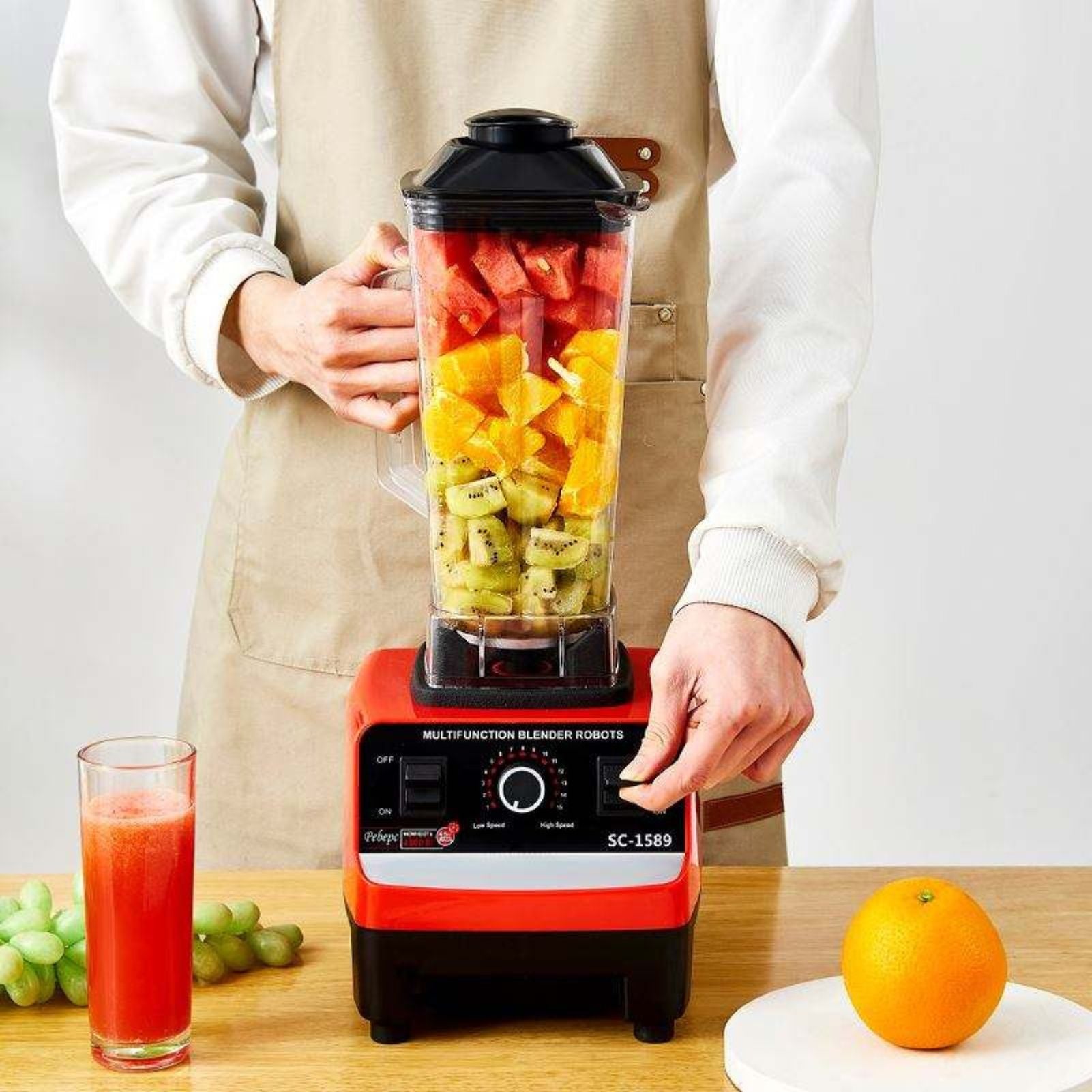 Mixeur City Heart (2 en 1 ) SC-1589 + 1 Découpe-légume OFFERT !