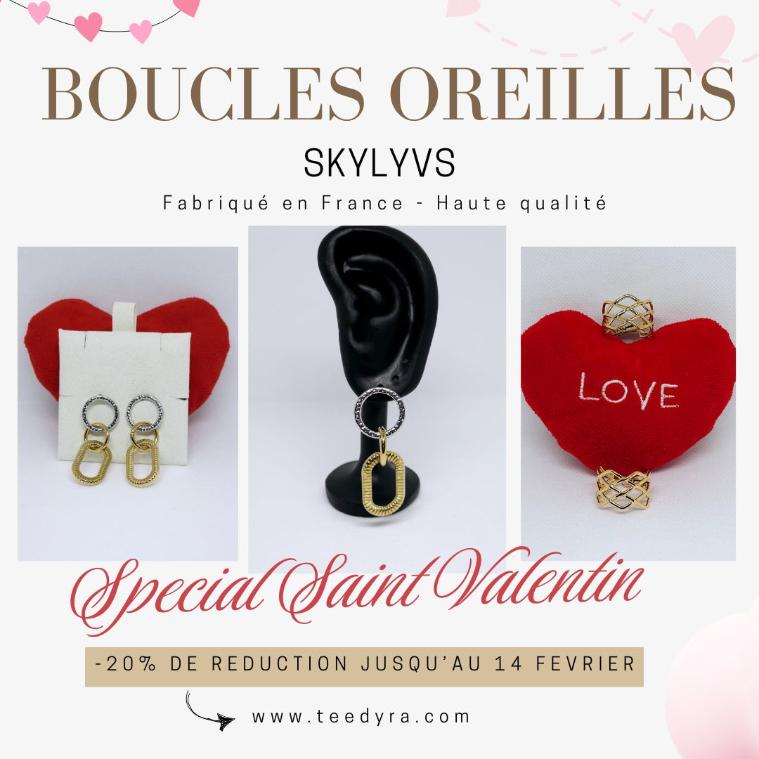 Boucles oreilles (SPECIAL Saint valentin )