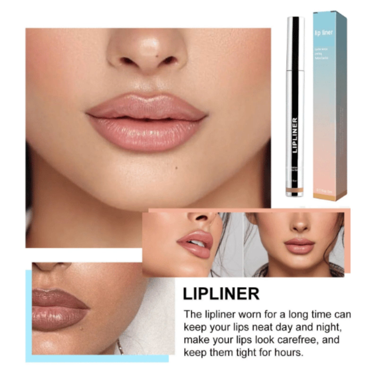 LIP LINER PRO - KIT de 3 pieces. Lèvres pulpeuses et brillantes