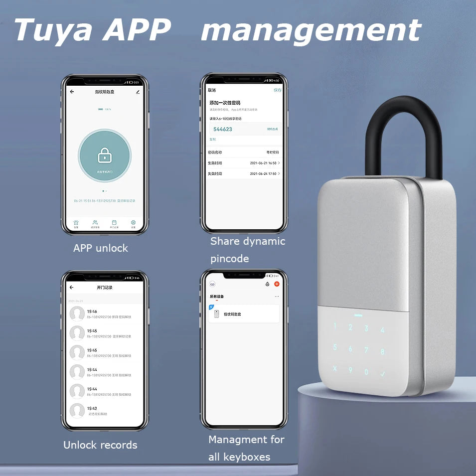 Boîte à Clés Connectée Bluetooth/ WLAN Tuya “Smart Keybox