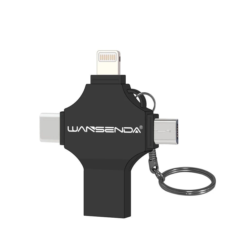 Clé USB 3.0 4 en 1 pour iPhone/iPad/IOS/Android/PC